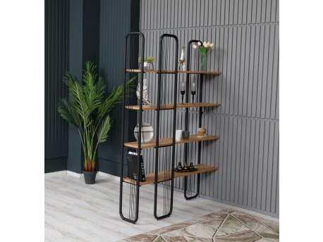 HANAH HOME Polica za knjige Sierra Atlantic Pine Black
