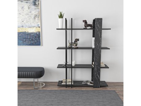 HANAH HOME Polica za knjige Onno Black White
