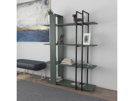 HANAH HOME Polica za knjige Onno Green Black