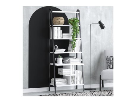 HANAH HOME Polica za knjige Bruno Black White