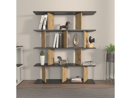 HANAH HOME Polica za knjige Grace Black Oak