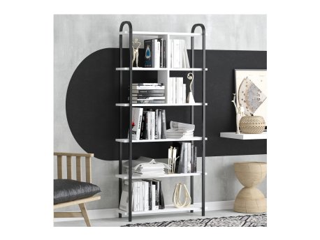 HANAH HOME Polica za knjige Roza Black White