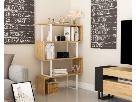 HANAH HOME Polica za knjige Adriana White Ud