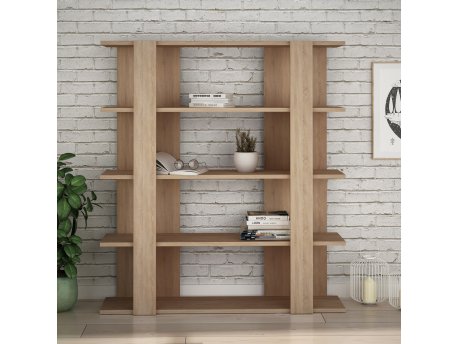 HANAH HOME Polica za knjige Tita Oak Oak