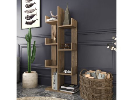 HANAH HOME Polica za knjige Luisa Walnut