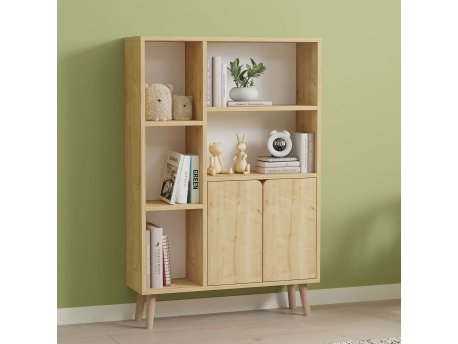 HANAH HOME Polica za knjige Lumo Sapphire Oak