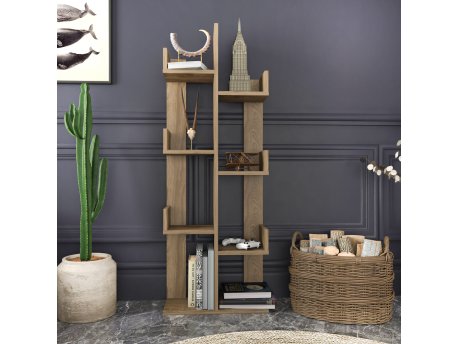 HANAH HOME Polica za knjige Luisa Oud Oak