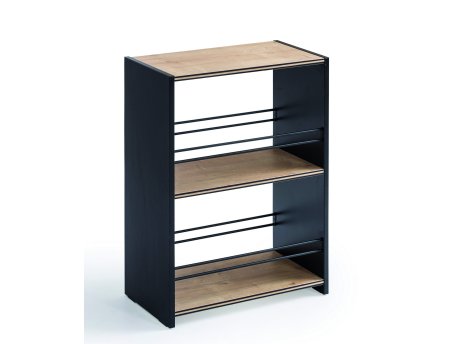 HANAH HOME Polica za knjige Black Small Bookcase