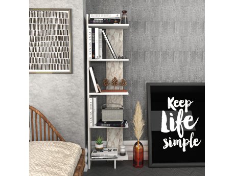 HANAH HOME Polica za knjige Alis White