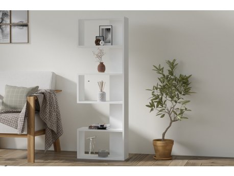 HANAH HOME Polica za knjige Nebu White