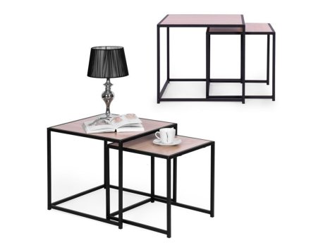 ModernHome Klub sto loft, set od dva komada