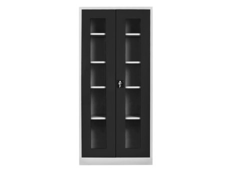 HANAH HOME Ormarić za skladištenje Js1005S sivo - crne boje