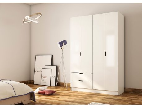 HANAH HOME Ormar mat bele boje Rb 156