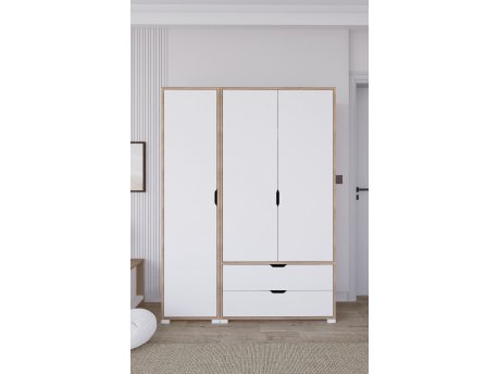 HANAH HOME Ormar braon - bele boje Nisan 1600 019