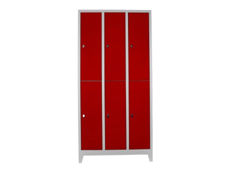 HANAH HOME Ormarić za skladištenje Js1025Kı sivo - crveni