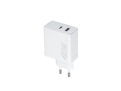Maxlife MAXLIFE kućni punjač za telefon od 45W sa USB-A i USB-C ulazom WHITE