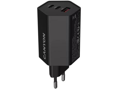 CANYON Hexagon 65 kućni punjač 65W Crni (CND-CHAHEX65B)