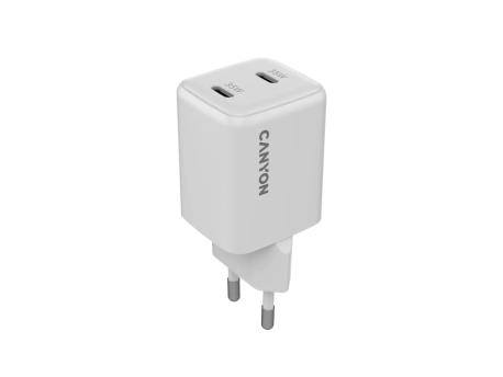 CANYON CU35CC kućni punjač 2x35W Beli (CNS-CUW35CC)