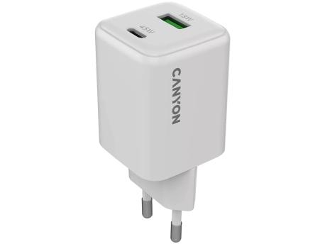 CANYON CU45AC kućni punjač 45W Beli (CNS-CUW45AC)