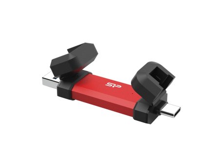 SILICON POWER Prenosni kompaktni eksterni SSD, 250GB, DS72 serija, crveni (SP250GBUC3S72VPR)