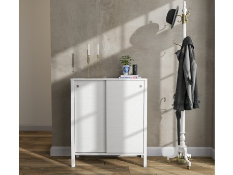 HANAH HOME Drveni beli Ormar za cipele FRN 20047