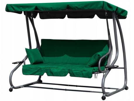 MultiGarden Bastenska ljuljaska - lezaljka 2u1 green