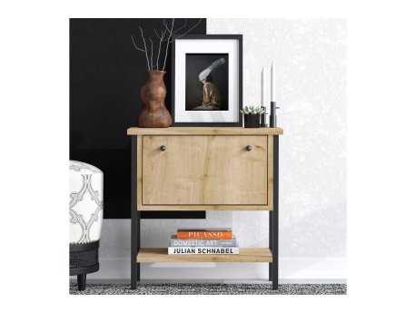 HANAH HOME Noćni ormarić Valery Sapphire Black