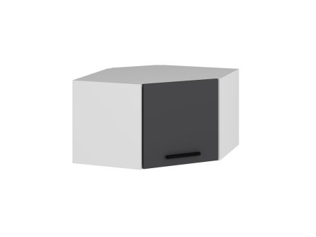 HANAH HOME Zidni ormar Kale Corner White Anthracite