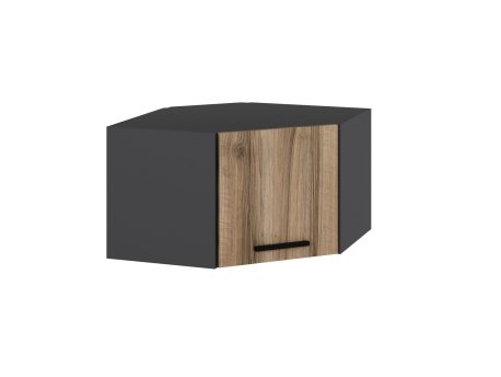HANAH HOME Zidni ormar Kale Corner Anthracite Dore