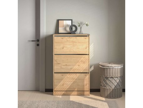 HANAH HOME Ormar za cipele boja hrasta Flat
