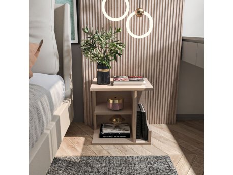 HANAH HOME Noćni ormarić Karamira Beige