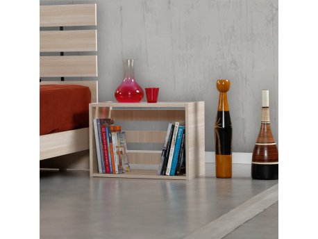 HANAH HOME Noćni ormarić Fuga hrast boja