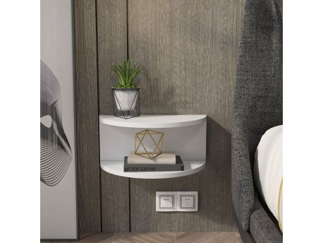 HANAH HOME Noćni ormarić Bella White