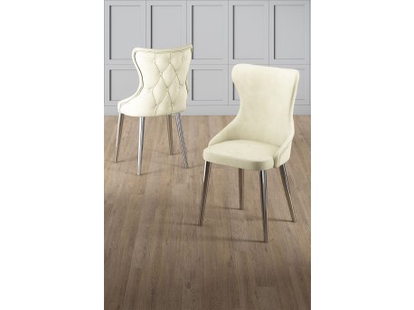 HANAH HOME Set stolica (6 komada) Alpa Cream Chrome