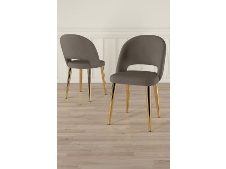 HANAH HOME Set stolica (6 komada) Pane Cappuccino Gold