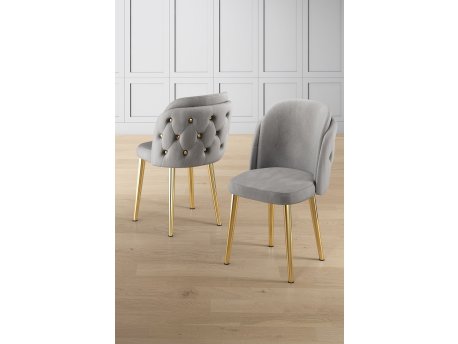 HANAH HOME Set stolica (6 komada) Axle Grey Gold