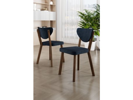 HANAH HOME Set stolica (6 komada) Arfe Anthracite Brown