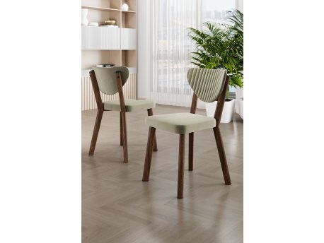 HANAH HOME Set stolica (6 komada) Arfe Cream Brown