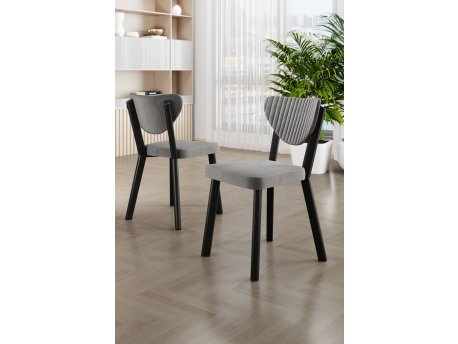 HANAH HOME Set stolica (6 komada) Arfe Grey Black