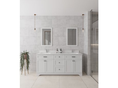 HANAH HOME Komplet nameštaja za kupatilo (3 komada) Yellowstone 72 White
