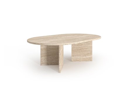HANAH HOME Mermerni sto za kafu Bovino Travertine