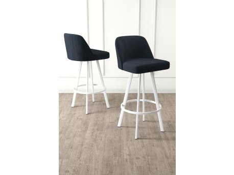 HANAH HOME Set barskih stolica (6 komada) Atex Anthracite White