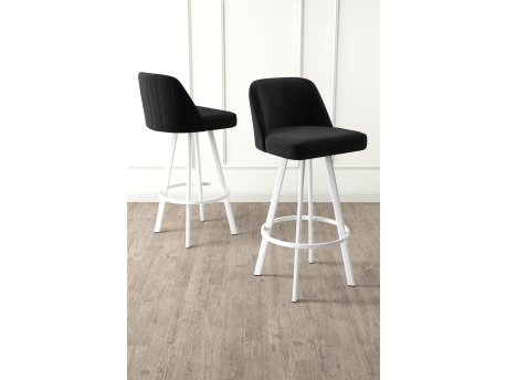 HANAH HOME Set barskih stolica (6 komada) Atex Black White