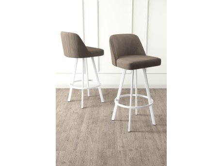 HANAH HOME Set barskih stolica (6 komada) Atex Cappuccino White