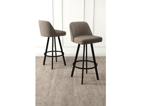 HANAH HOME Set barskih stolica (6 komada) Atex Cappuccino Black