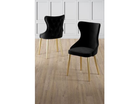 HANAH HOME Set stolica (4 komada) Alpa Black Gold