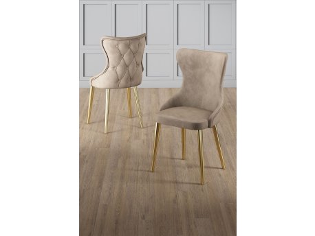 HANAH HOME Set stolica (4 komada) Alpa Cappuccino Gold