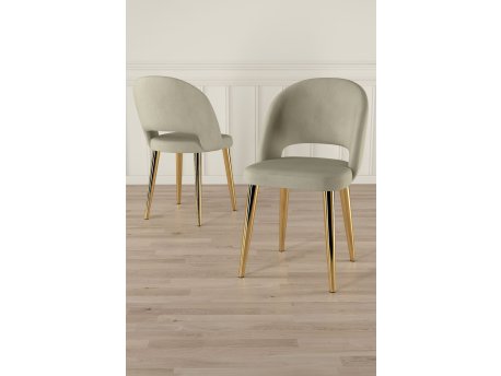 HANAH HOME Set stolica (4 komada) Pane Cream Gold