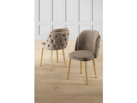 HANAH HOME Set stolica (4 komada) Axle Cappuccino Gold