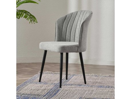 HANAH HOME Set stolica (4 komada) Rubi Grey Black v2